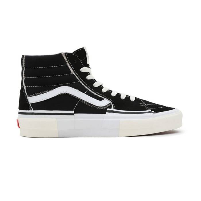 ヴァンズ Vans 【 Sk8-Hi Reconstruct Unisex Black 】 スケートハイ 靴 メンズ靴 スニーカー ユニセックス 黒色 ブラック