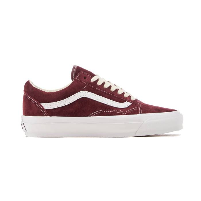 ヴァンズ Vans 【 Premium Old Skool 36 Lx Pig Suede Port Royale Men Red 】 Premium 割り増し金 スエード・スウェード メンズ Red 赤・赤いこと