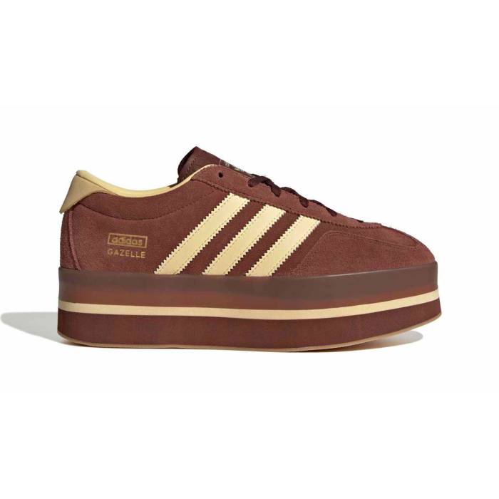 アディダス Adidas Originals 【 Adidas Gazelle Stack W Women Brown 】 アディダス ガゼル レディース 赤銅色 赤銅色