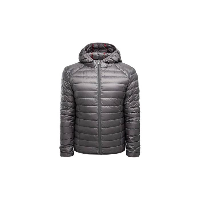 Jott 【 Down Jacket Light Hoody Nico Men Grey 】 落ちこむ Jacket 上衣 フーディー パーカー メンズ 薄墨色 薄墨色