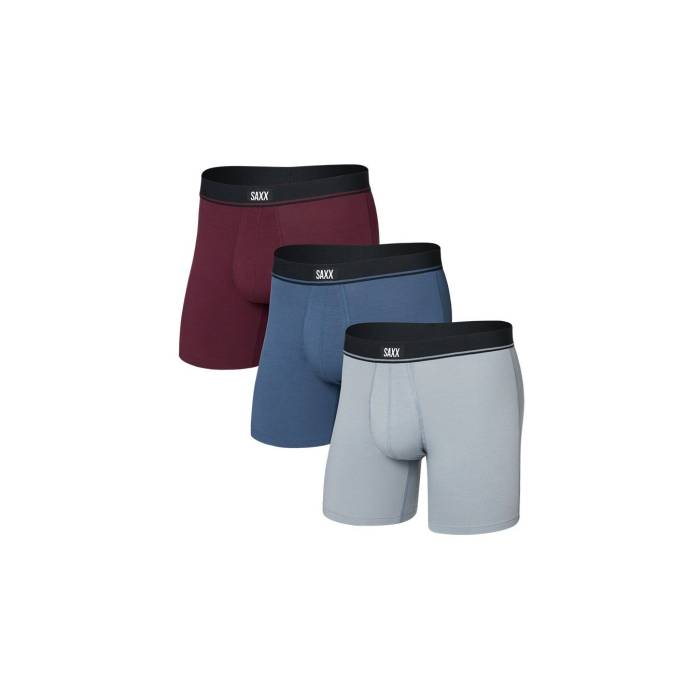 Saxx 【 Essential Cotton Bb Fly 3Pk Men Multicolor 】 メンズ