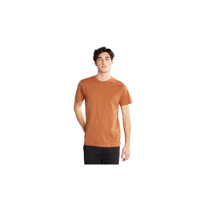 Dedicated 【 T-Shirt Stockholm Base Rawhide Brown Men Brown 】 プルオーバー 赤銅色 赤銅色 メンズ 赤銅色 赤銅色
