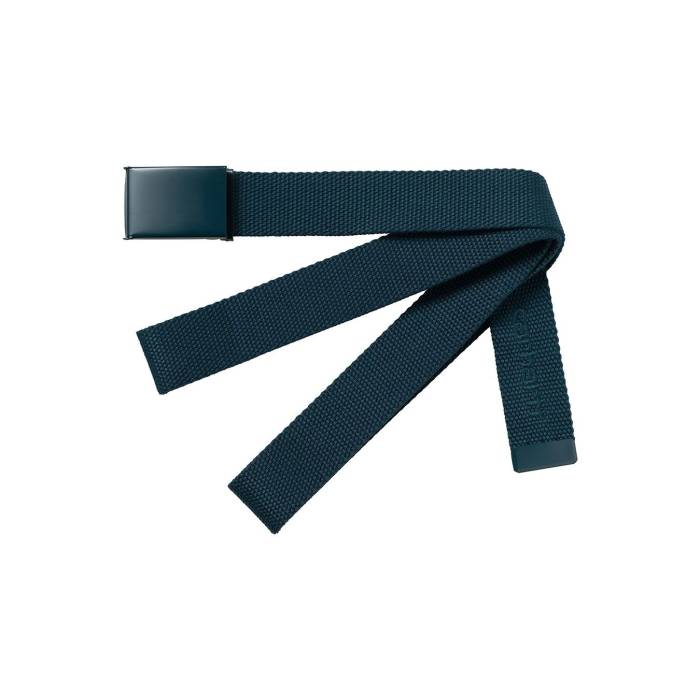 鉄道車両ハート形 ダブリューアイピー Carhartt Wip 【 Script Belt Tonal Duck Blue Unisex Blue 】 脚本 胴締め 青味 青み ユニ一発やる 青味 青み