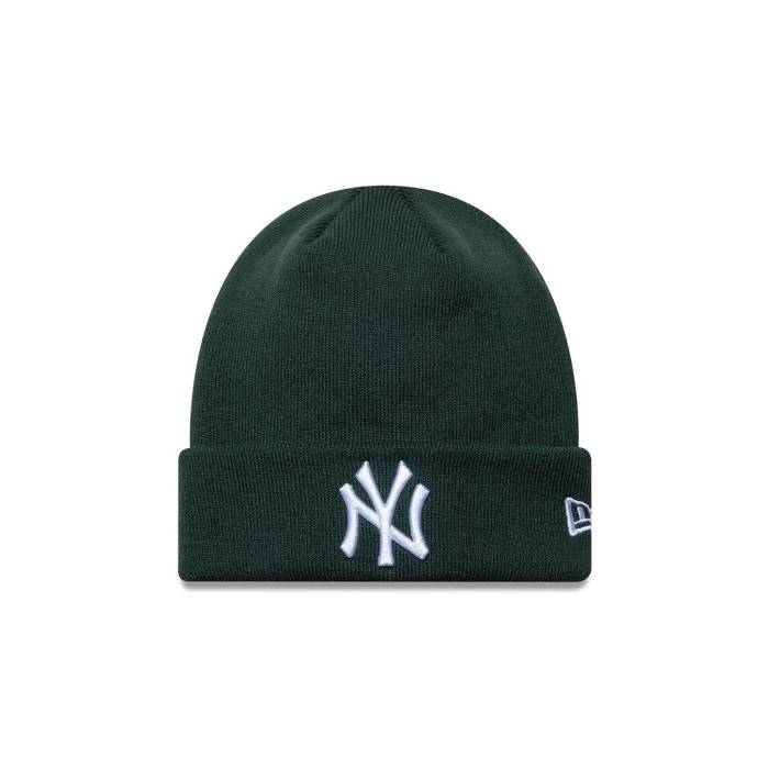 ニュー内鰓 New Era 【 Knit Medium Mlb League Essential Beanie Neyyan Men Green 】 編み物 旗がしら かぶり笠 メンズ green 緑・緑であること