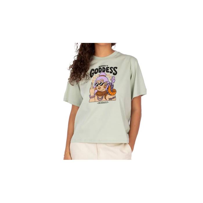 Iriedaily 【 No Goddess Tee Women Green 】 Tシャツ レディースファッション トップス Tシャツ カットソー レディース green 緑・グリーン