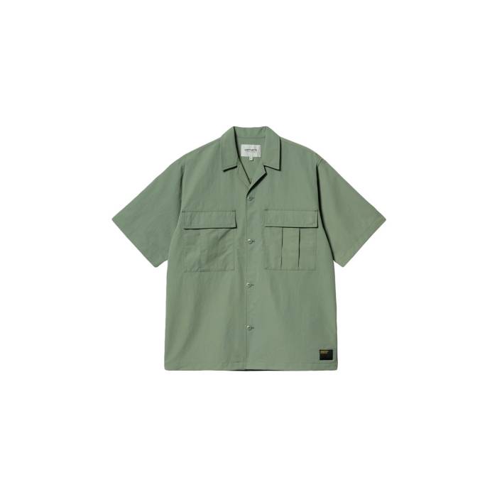 カーハート ダブリューアイピー Carhartt Wip 【 Evers Shirt Men Green 】 メンズファッション トップス Tシャツ カットソー メンズ green 緑・グリーン