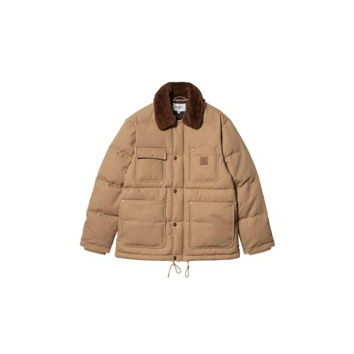 カーハート ダブリューアイピー Carhartt Wip 【 Rayley Jacket Peanut Men Brown 】 Jacket ジャケット メンズファッション コート ジャケット メンズ 茶色 ブラウン