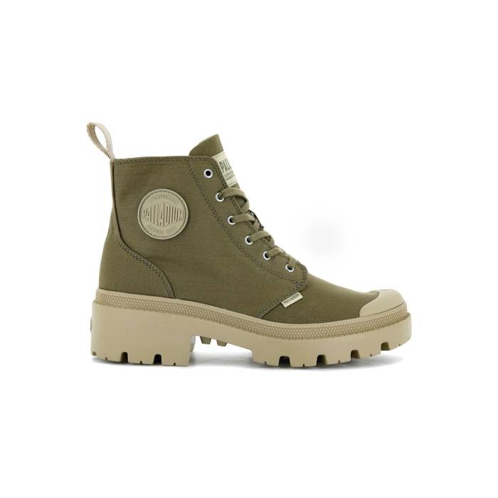 パラディウム Palladium 【 Pallabase Twill Women Green 】 レディース green 緑・緑であること
