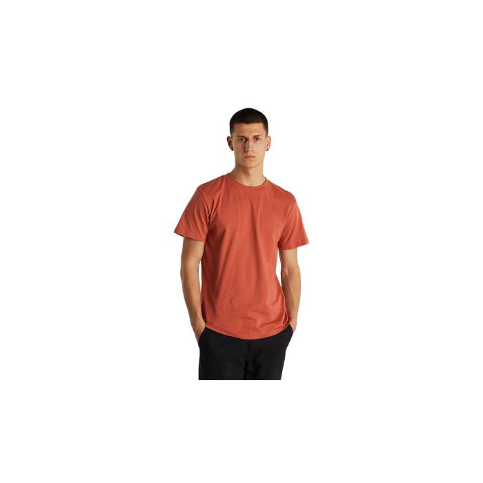 Dedicated 【 T-Shirt Stockholm Base Terracotta Red Men Red 】 プルオーバー Red 赤・赤いこと メンズ Red 赤・赤いこと
