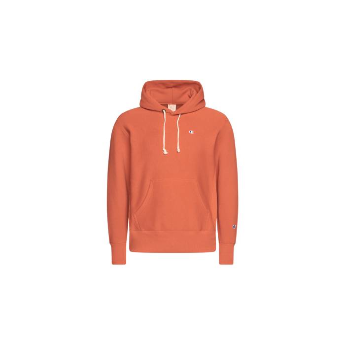 チャンピオン Champion 【 Reverse Weave Hooded Sweatshirt Men Orange 】 リベンジ フード付 スウェット トレーナー メンズファッション トップス パーカー メンズ orange 橙・オレンジ