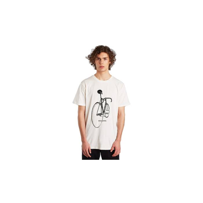 Dedicated 【 T-Shirt Stockholm Pencil Bike Off-White Men White 】 Tシャツ オフホワイト メンズファッション トップス Tシャツ カットソー メンズ 白色 ホワイト