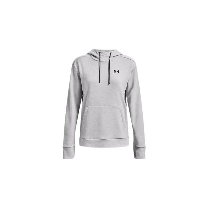 アンダーアーマー Under Armour 【 W Armour Fleece Left Chest Hoodie Women Grey 】 フリース フーディー パーカー レディースファッション トップス Tシャツ カットソー レディース 灰色 グレー 18,060円