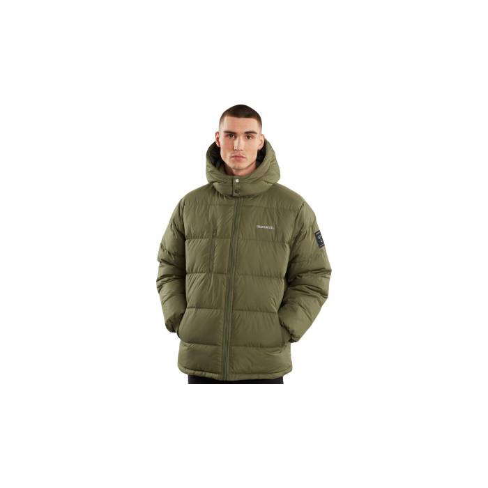Dedicated 【 Puffer Jacket Dundret Green Men Green 】 Jacket 上衣 green 緑・緑であること メンズ green 緑・緑であること