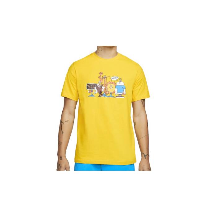 ナイキ Nike 【 Basketball T-Shirt Men Yellow 】 籠球 プルオーバー メンズ yellow 黄味がかった・黄色