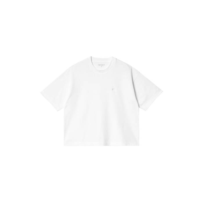 鉄道車両ハート型 ダブリューアイピー Carhartt Wip 【 W S/S Chester T-Shirt White Women White 】 半袖 プルオーバー プルオーバー 白いこと 白いこと レディース 白いこと 白いこと