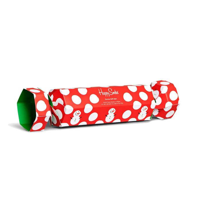ハッピーソックス Happy Socks 【 2-Pack Big Dot Snowman Gift Set Men Multicolor 】 2個入 メンズ|スニケス