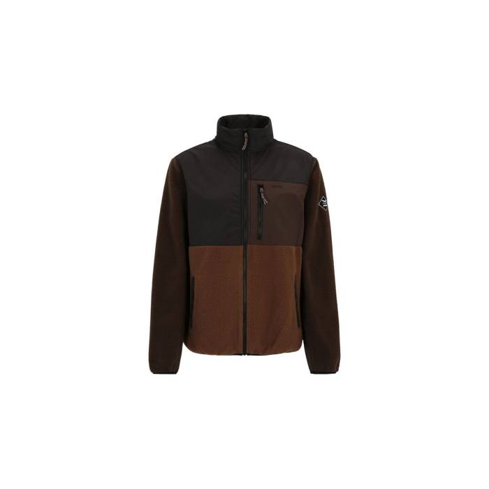 Iriedaily 【 Auf Deck Fleece Jacket Men Brown 】 フリース Jacket ジャケット メンズ 茶色 ブラウン｜スニケス