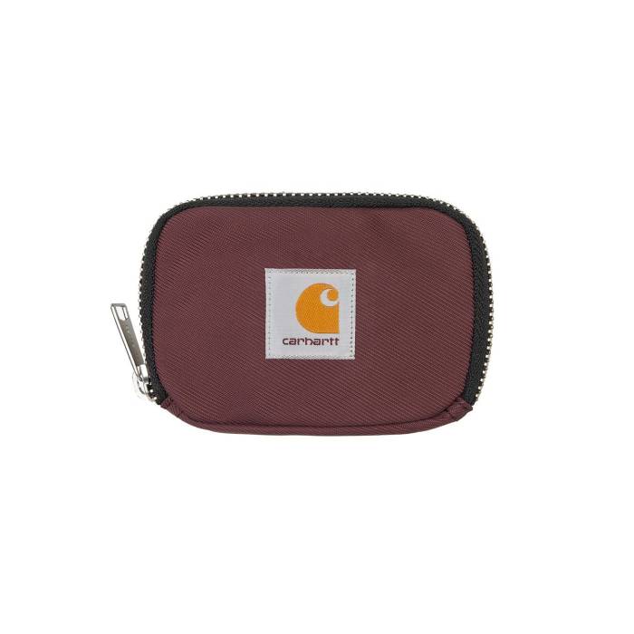 鉄道車両ハート型 ダブリューアイピー Carhartt Wip 【 Leroy Wallet Unisex Burgundy 】 Wallet ウォレット・がま口 ユニ一発やる ブドウ酒色・バーガンディー バッグ・小物・ブランド雑貨-財布・ケース