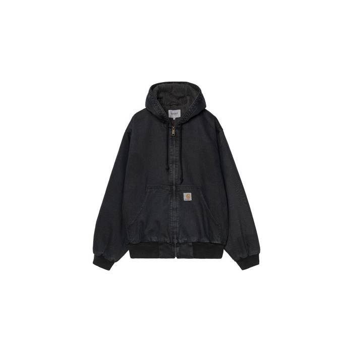 カーハート ダブリューアイピー Carhartt Wip 【 Og Active Jacket - Denim (Winter) Men Black 】 Jacket ジャケット デニム メンズ 黒色 ブラック｜スニケス
