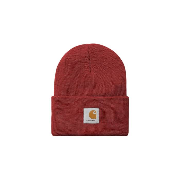 カーハート ダブリューアイピー Carhartt Wip 【 Acrylic Watch Hat Scarlet Unisex Red 】 Watch ウォッチ・時計 ユニセックス Red 赤・レッド｜スニケス