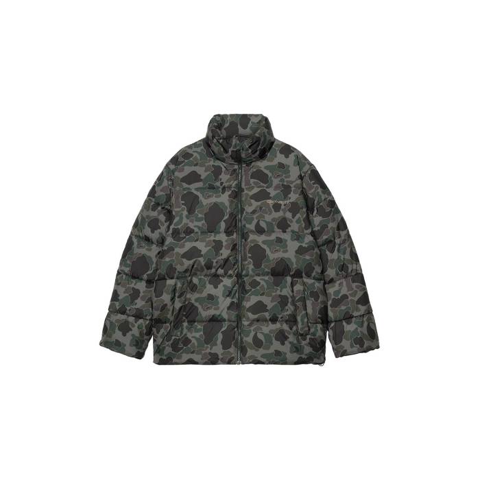 カーハート ダブリューアイピー Carhartt Wip 【 Springfield Jacket Camo Duck Grey Men Multicolor 】 Jacket ジャケット カモ柄 灰色 グレー メンズファッション コート ジャケット メンズ