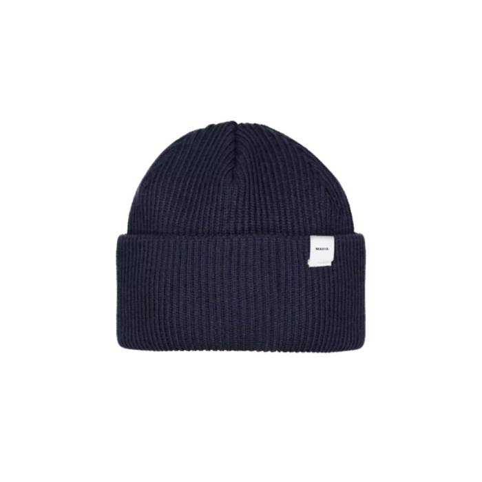 Makia 【 Merino Cap Unisex Blue 】 キャップ 帽子 バッグ 小物 ブランド雑貨 帽子 メンズ帽子 ニット帽 ユニセックス 青色 ブルー