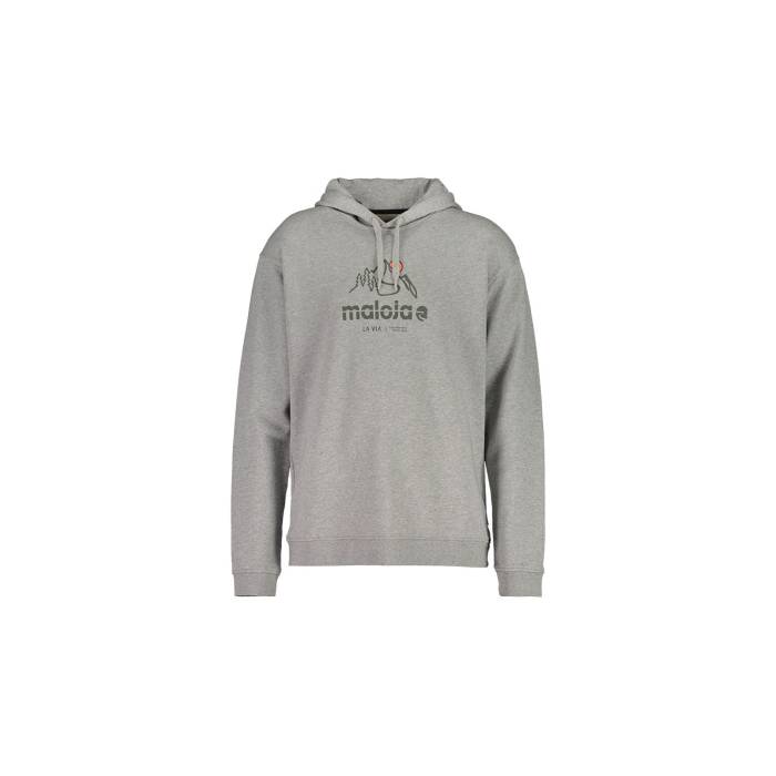 Maloja 【 Drom. Men Grey 】 メンズファッション トップス スウェット トレーナー メンズ 灰色 グレー