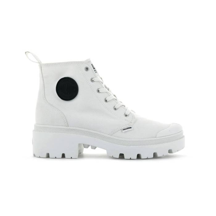 パラディウム Palladium 【 Pallabase Twill Women White 】 レディース 白いこと 白いこと