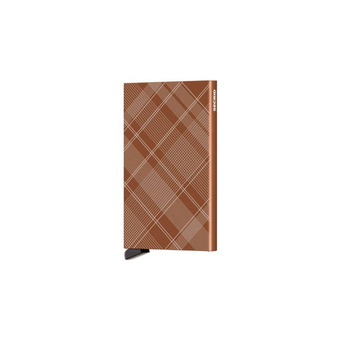 Secrid 【 Cardprotector Laser Tartan Rust Unisex Light Brown 】 Laser レーザ ユニ一発やる 赤銅色 赤銅色
