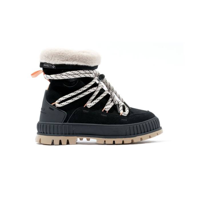 パラディウム Palladium 【 Pallashock Hiver W Women Black 】 レディース 黒いこと 黒いこと