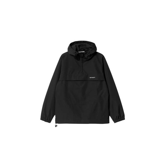 鉄道車両ハート型 ダブリューアイピー Carhartt Wip 【 Windbreaker Pullover (Summer) Men Black 】 ウィンドブレーカー メンズ 黒いこと 黒いこと
