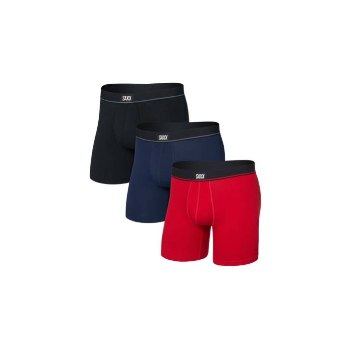 Saxx 【 Essential Cotton Bb Fly 3Pk Men Multicolor 】 メンズ