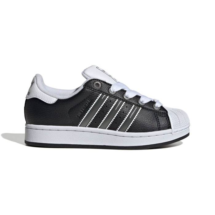 アディダス Adidas Originals 【 Adidas Superstar Ii Junior Kids Black 】 アディダス Superstar はやりっ児 お坊っちゃん キッズ 黒いこと 黒いこと