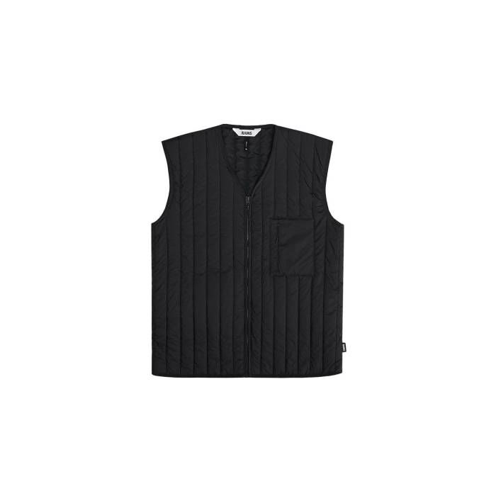 レインズ Rains 【 Banja Liner Vest Men Black 】 ベスト メンズ 黒色 ブラック｜スニケス