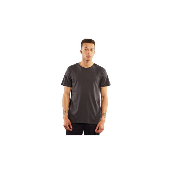 Dedicated 【 T-Shirt Stockholm Base Charcoal Men Grey 】 プルオーバー 濃灰色 メンズ 薄墨色 薄墨色
