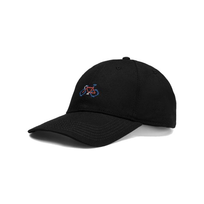 Dedicated 【 Sport Cap Stitch Bike Black Unisex Black 】 キャップ 帽子 黒色 ブラック ユニセックス 黒色 ブラック|スニケス
