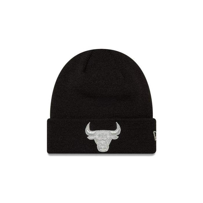 ニューエラ New Era 【 Knit Medium Nba Metallic Beanie Chibul Men Black 】 ニット キャップ 帽子 メンズ 黒色 ブラック|スニケス