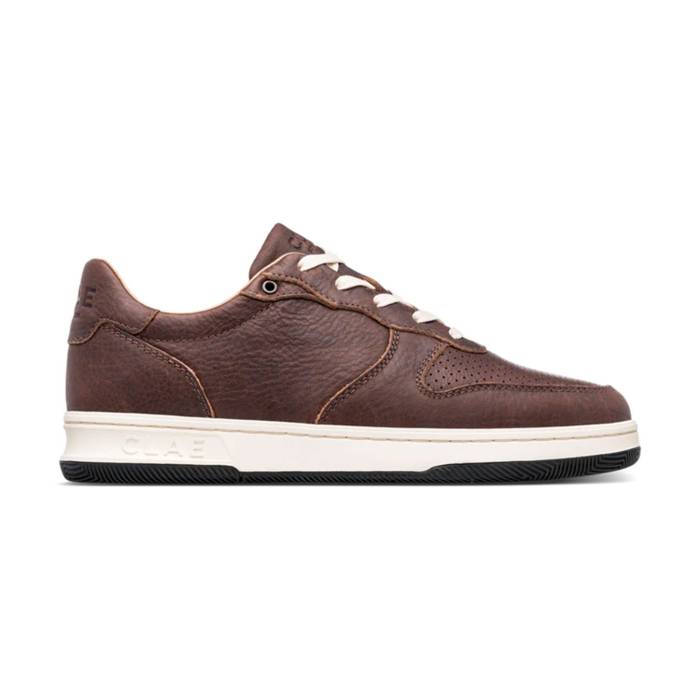 クレイ Clae 【 Malone Cocoa Leather Men Brown 】 レザー 靴 メンズ靴 スニーカー メンズ 茶色 ブラウン