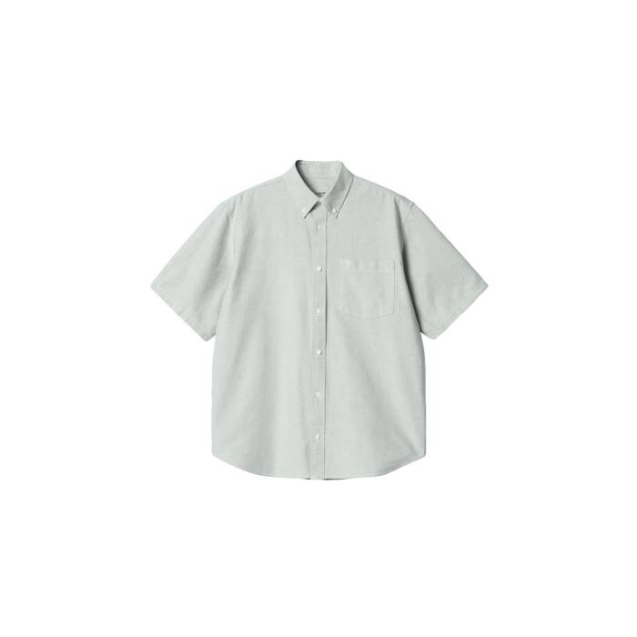 カーハート ダブリューアイピー Carhartt Wip 【 S/S Braxton Shirt Men Green 】 半袖 Tシャツ メンズファッション トップス Tシャツ カットソー メンズ green 緑・グリーン