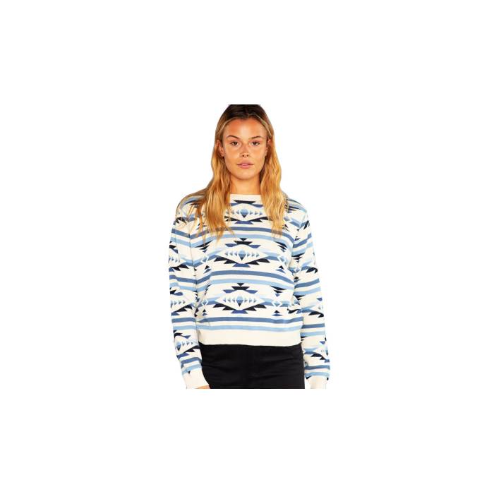 Dedicated 【 Sweater Arendal Ikat Navy Women Blue 】 トレーナー 紺色 ネイビー レディースファッション トップス ニット セーター セーター レディース 青色 ブルー