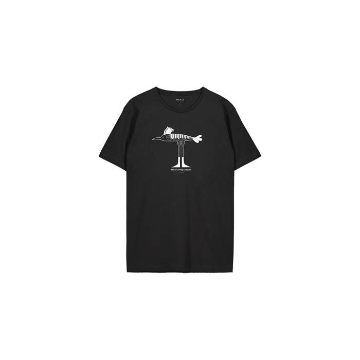 Makia 【 Bird T-Shirt M Men Black 】 Tシャツ メンズファッション トップス Tシャツ カットソー メンズ 黒色 ブラック