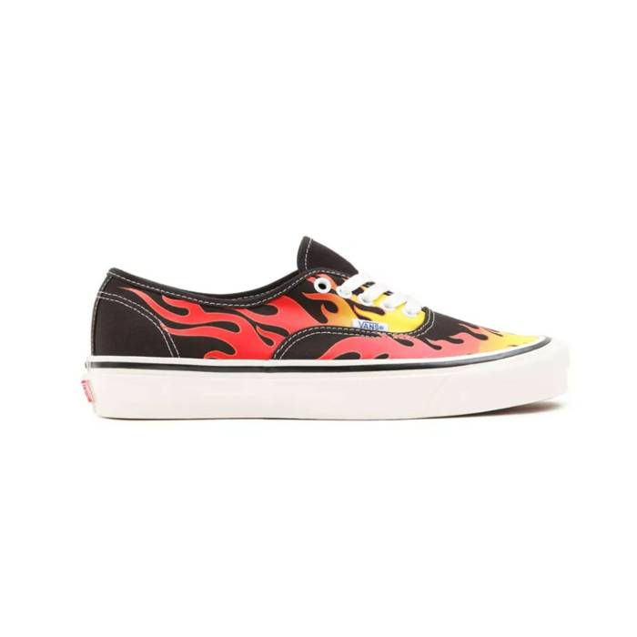 ヴァンズ Vans 【 Ua Authentic 44 Dx Epic Flame Unisex Black 】 オーセンティック Epic 叙事詩 ユニ一発やる 黒いこと 黒いこと