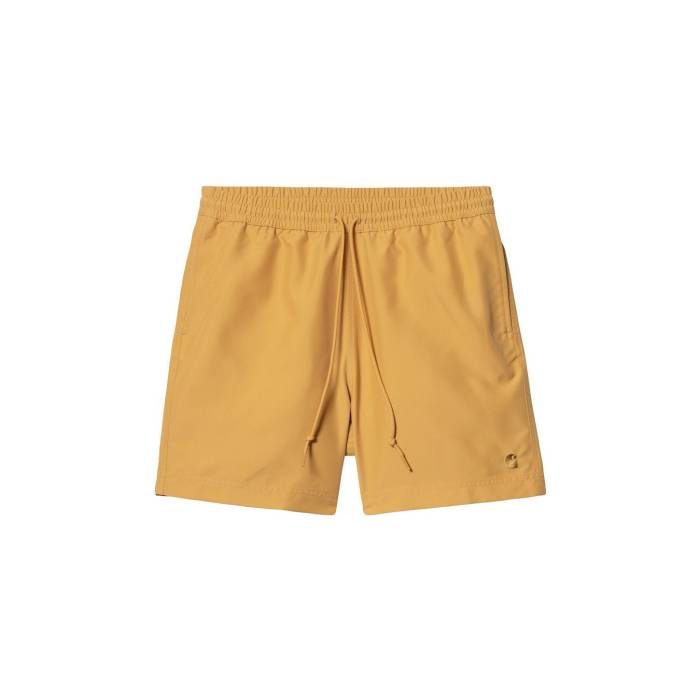 鉄道車両ハート形 ダブリューアイピー Carhartt Wip 【 Chase Swim Trunk Men Yellow 】 チェイス メンズ yellow 黄味がかった・黄み ズボン・パンツ-メンズファッション