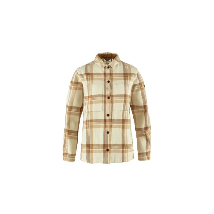 【 Singi Flannel Overshirt W Women Beige 】 レディース ベージュ