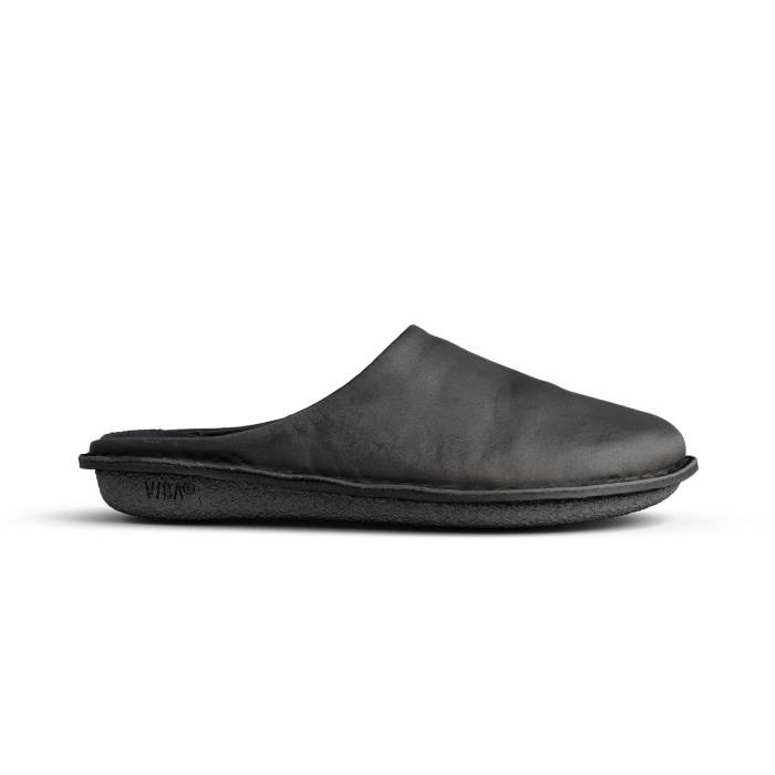 Vibae 【 Roma Leather Preto Black Unisex Black 】 永遠の都 なめし革 黒いこと 黒いこと ユニ一発やる 黒いこと 黒いこと