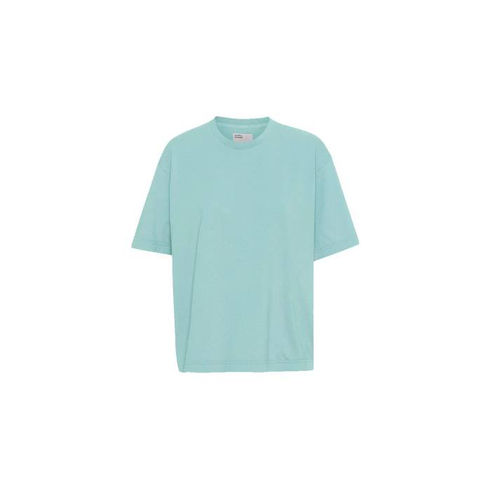 カラフル スタンダード Colorful Standard 【 Oversized Organic T-Shirt Teal Blue Men Green 】 Tシャツ 青色 ブルー メンズ green 緑・グリーン｜スニケス