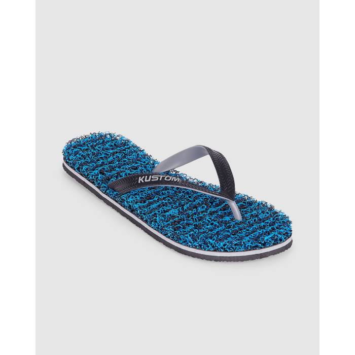 Kustom 【 Mens Noodle Marle Thongs Mens Blue Black 】 メンズ メンズ 青碧 青色 黒いこと 黒いこと 靴-ビーチサンダル-サンダル