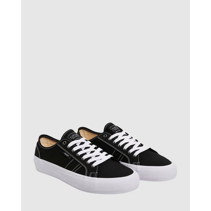 Kustom 【 Mens World-Wide Lo Sneakers Mens Black White 】 メンズ メンズ 黒いこと 黒いこと 白いこと 白いこと