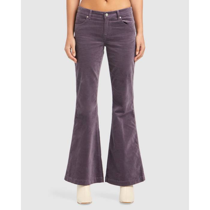 ラングラー Wrangler 【 Womens Low Rise Lou Lou Bells Dusty Pant Womens Purple 】 レディース ライズ パンツ レディース Purple 紫・パープル