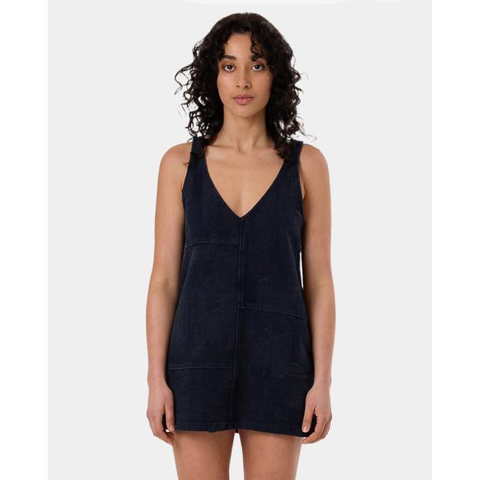 【★百貨店SALE★6/11十二時2時迄】Thrills 【 Womens Blend Jacquard Kai Mini Dress Womens Indigo Overdye 】 レディース お召しもの レディース 藍色・インディゴ